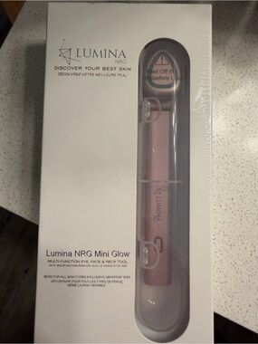 Lumina NRG Mini Glow - Rose Gold Eye, Face & Neck Tool
